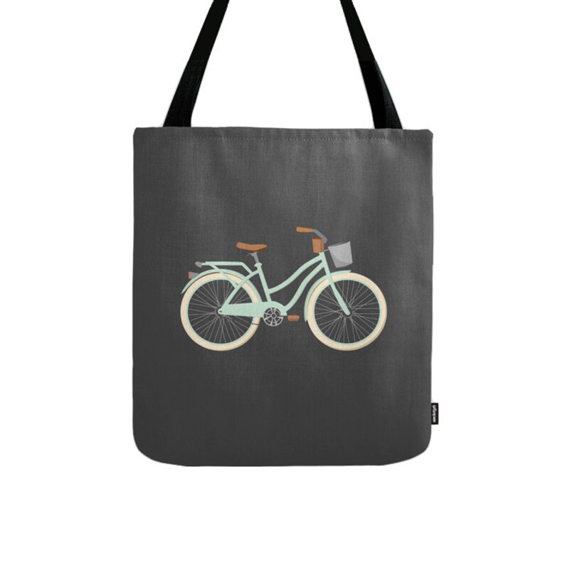 Bike Tote Bag Bike Bag Bike Canvas Tote Bag Summer Canvas Bag Etsy