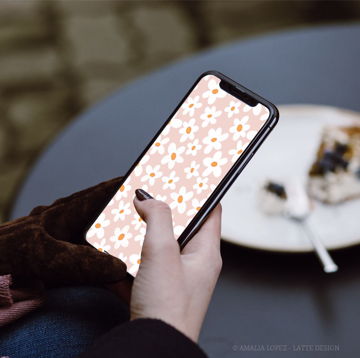Pink Floral Iphone Wallpaper. Blush Pink Flowers. Pink Phone Etsy
