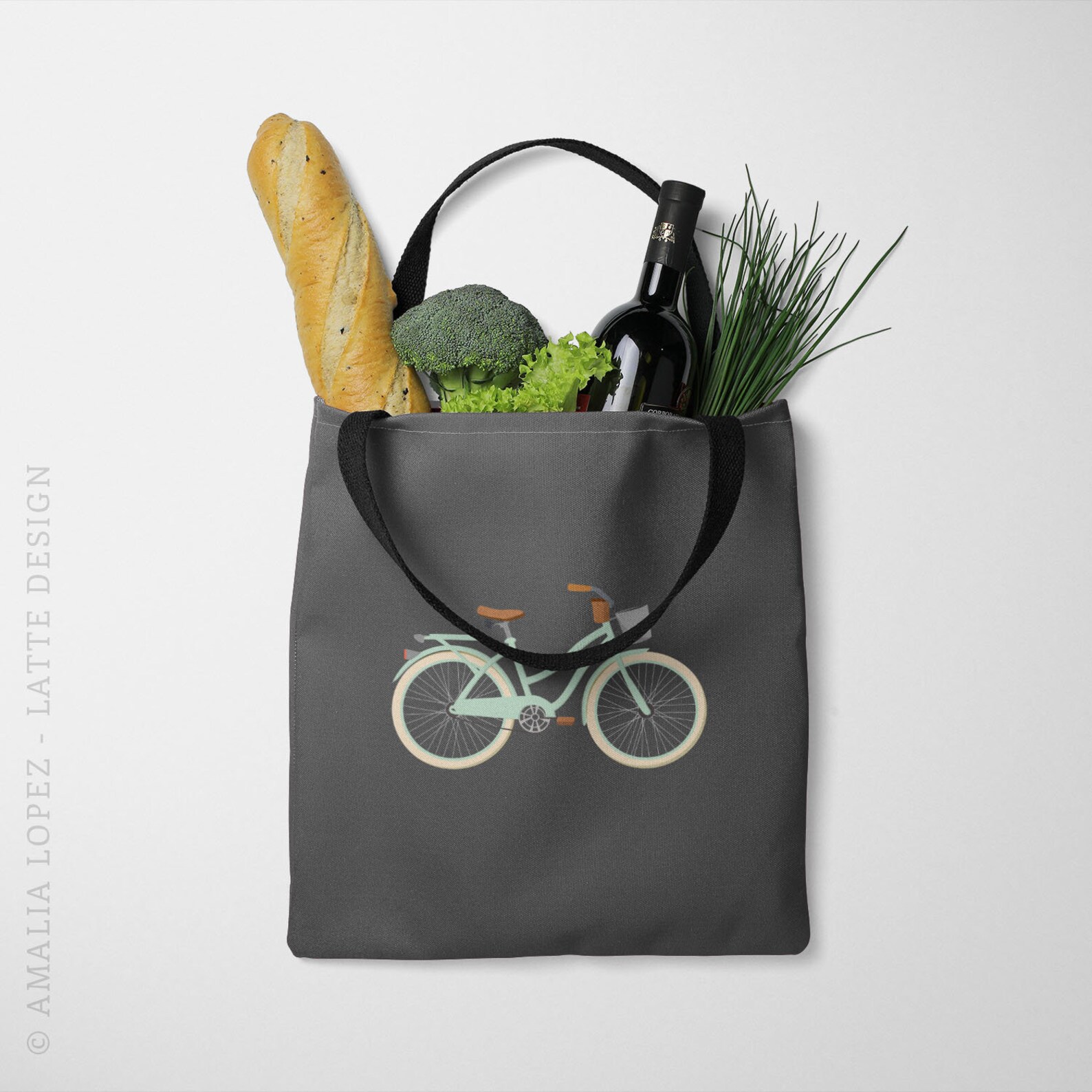 Bike Tote Bag Bike Bag Bike Canvas Tote Bag Summer Canvas Bag Etsy
