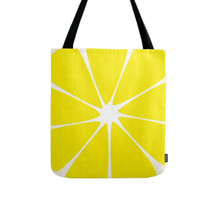 Lemon tote bag Lemon bag Lemon canvas tote bag shopping bag Etsy