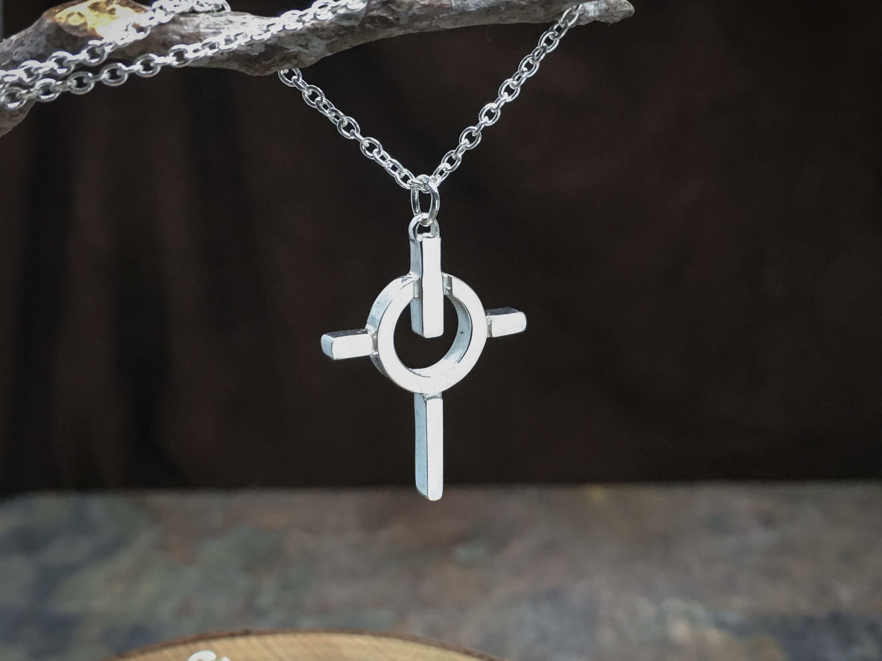 Power Cross Pendant and Necklace in solid Sterling Silver - Fine Jewelry Christian gifts, Communion gifts, men's cross and gifts for him!
