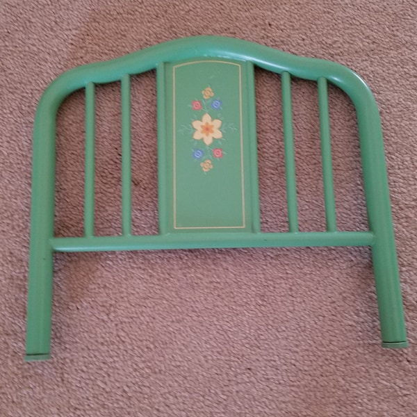 American Girl Doll Green Trundle Flowers Bed Footboard Replacement