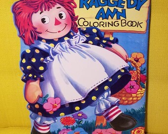 Unused RARE Vintage 1951 Big Beautiful Raggedy Ann Paper Doll Paperdoll Book Johnny Gruelle Saalfield Pub