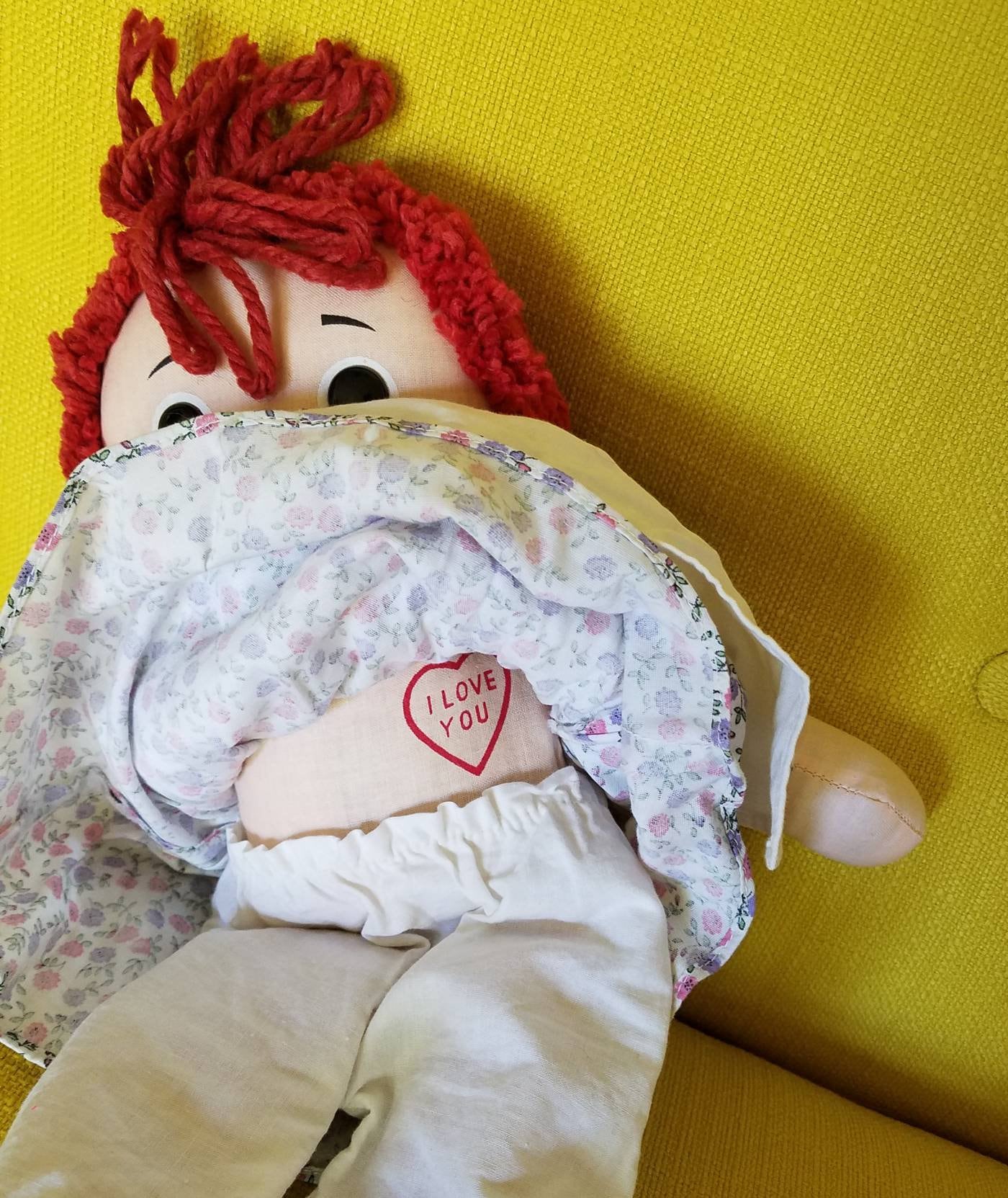 【値下】希少※ 1960年代 アメリカ Knickerbocker 可愛いドール Vintage Knickerbocker Rattle Boy Doll In Crochet Outfit With