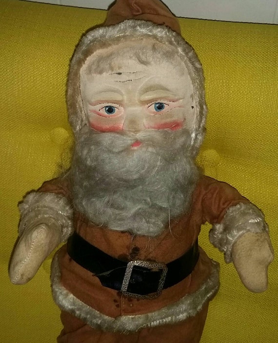 antique stuffed santa claus