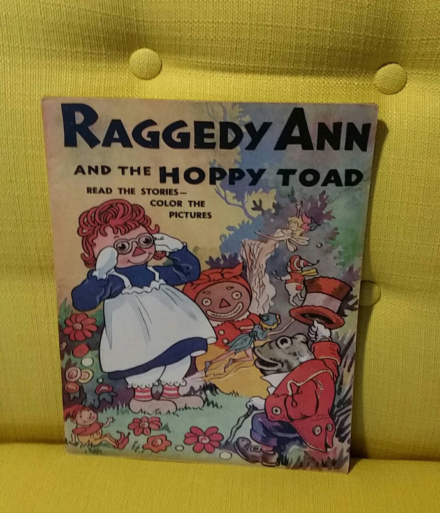 Vintage 1946 Perks Publishing USA Raggedy Ann and the Hoppy Toad