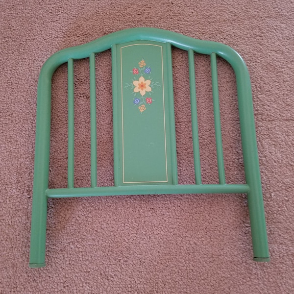 American Girl Doll Green Trundle Flowers Bed Headboard Replacement