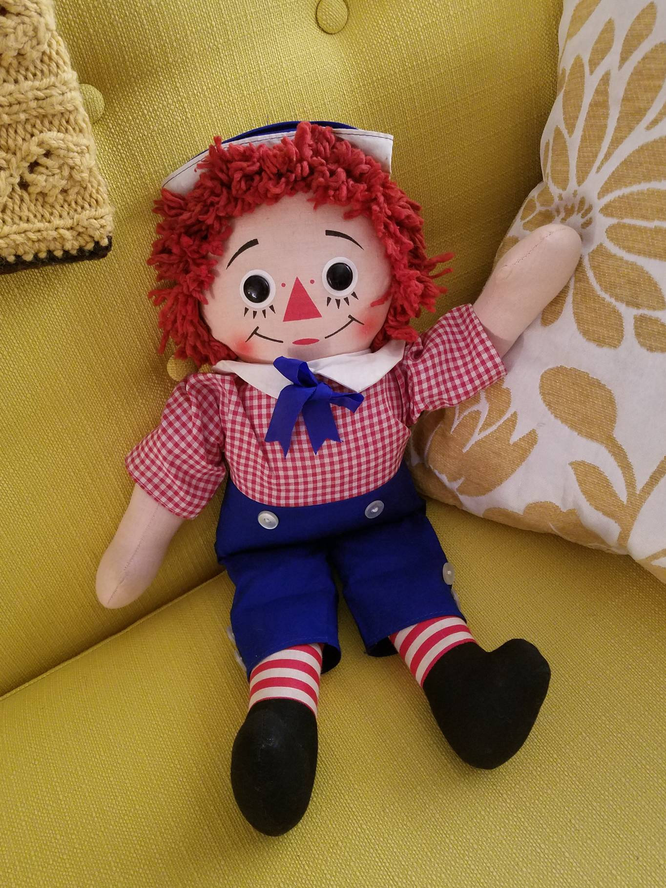 WOW Htf Vintage 1965 Knickerbocker Tag MINT Cloth Pull String