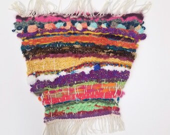 Hand Woven Tapestry, Hand Woven Wall Hanging, (unframed)