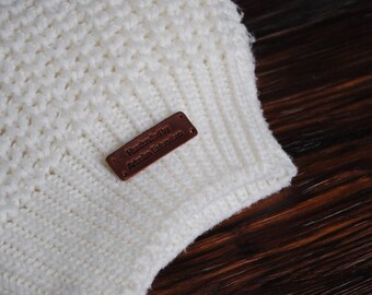 Personalized leather labels, Leather tags , Custom Labels, Knitting leather Labels, Knitting Tags, Labels in leather, Custom leather Labels.