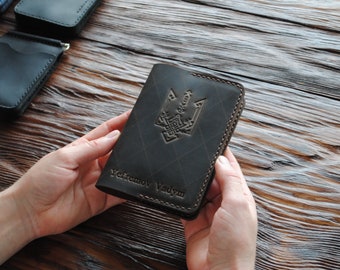 Portefeuille de passeport en cuir PERSONNALISÉ, portefeuille de voyage, portefeuille de passeport, portefeuille de voyage, étui à passeport, porte-passeport en cuir, porte-documents.