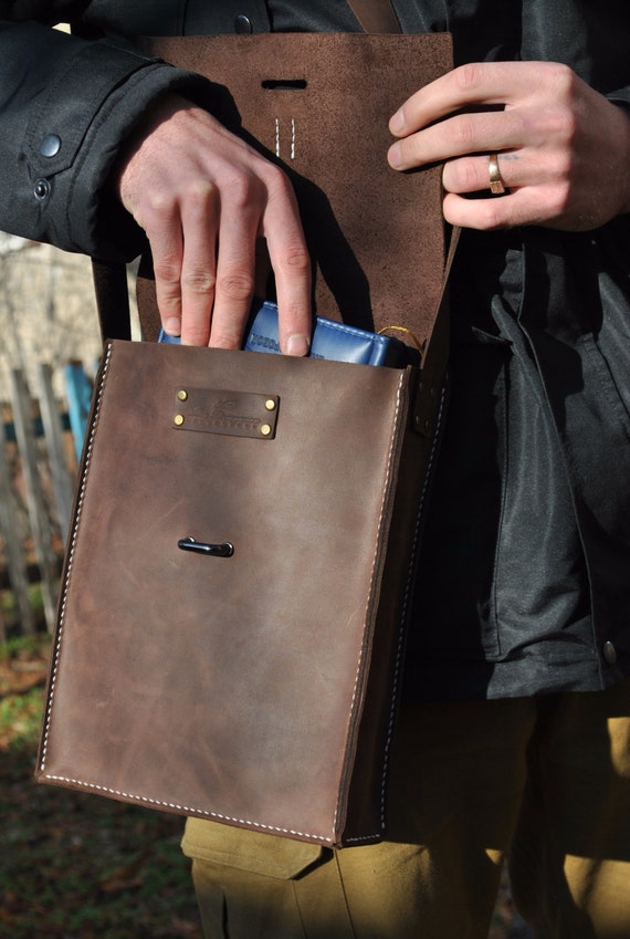 Mens leather bag Messenger bag Mens messenger Leather satchel Etsy