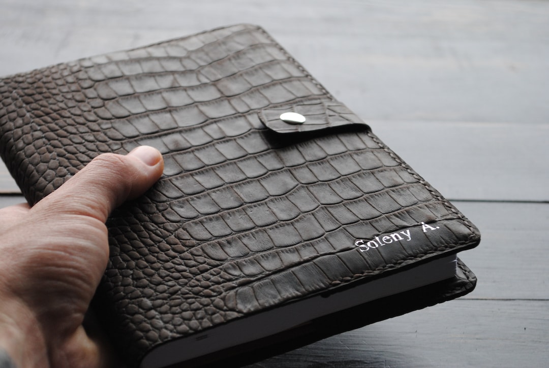 Personalized Leather Book Cover A5 B5. Laptop Protective Cover ...
