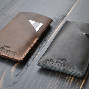 Funda de cuero para iPhone 6. Cartera de manga. Carteras para hombre.
