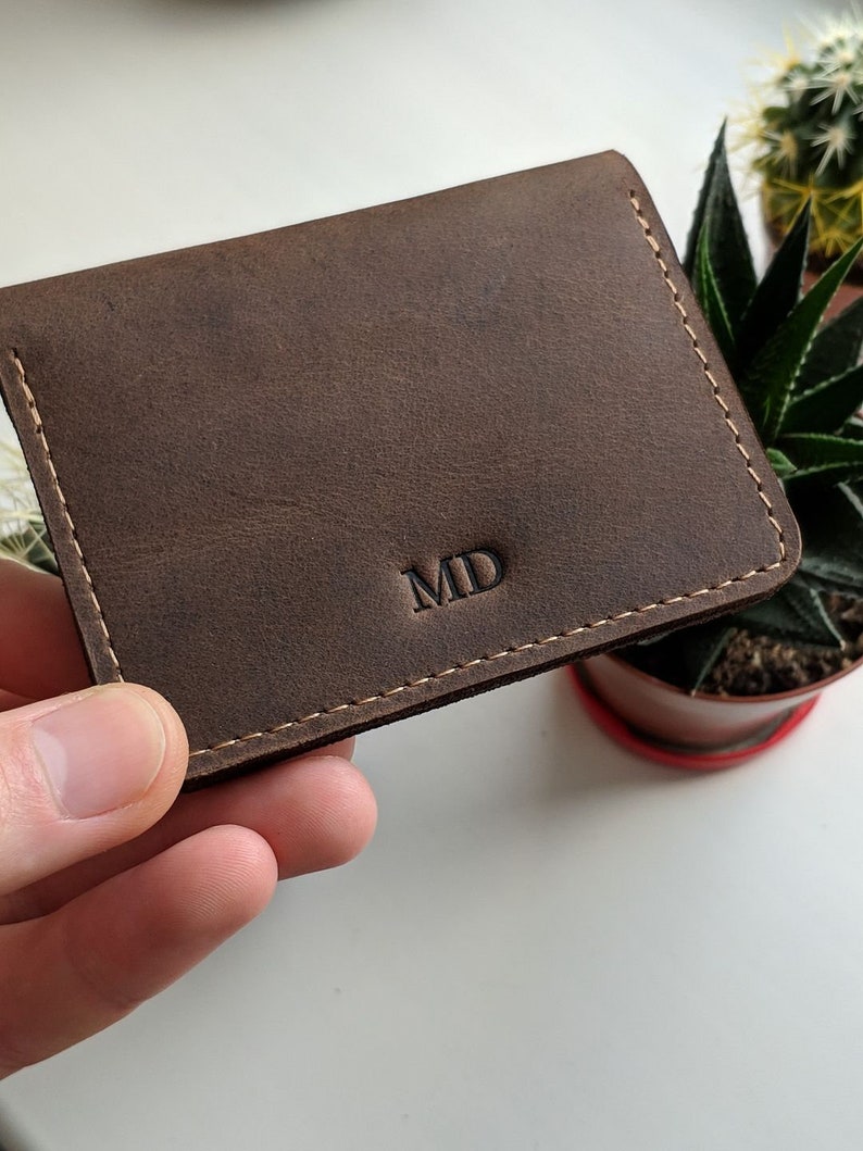 PERSONALIZED, Leather Card Holder, Credit card wallet, Credit card organizer, Leather Card Case, Credit Card Holder, leather card wallet. image 5