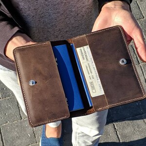 Leder-Passport-Brieftasche, Passport-Etui, Leder-Passhülle, PERSONALISIERTE Leder-Passport-Brieftasche, Reisebrieftasche, Pass-Etui, Abdeckung.