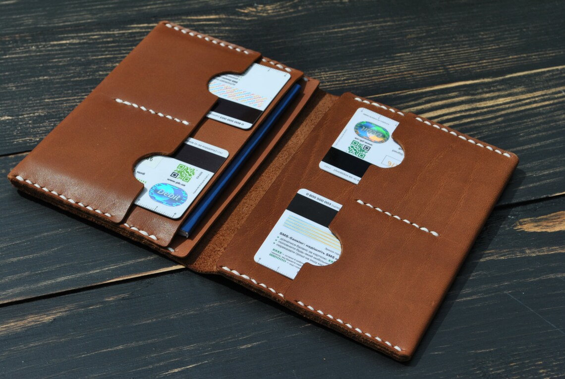 Leather passport wallet travel wallet passport cover Etsy