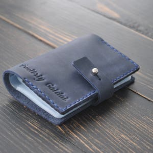 Leather card holder with files,PERSONALIZED, unisex, individual, Credit card wallet, Credit Card Case,Credit card organizer image 10