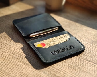 PERSONALIZED, Leather Card Holder, Credit card wallet, Credit card organizer, Leather Card Case, Credit Card Holder, leather card wallet.