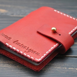 Leather card holder with files,PERSONALIZED, unisex, individual, Credit card wallet, Credit Card Case,Credit card organizer image 2