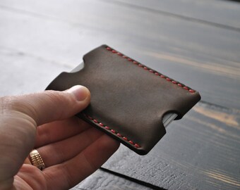 Wallet, The Inside Out Men's Leather Wallet, Minimalist Wallets,Gifts, Leather Wallets, Slim card sleeve.