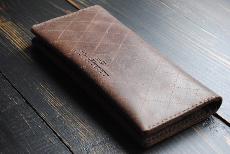 Leather iPhone case Wallet. Leather wallet handmade. Women Etsy