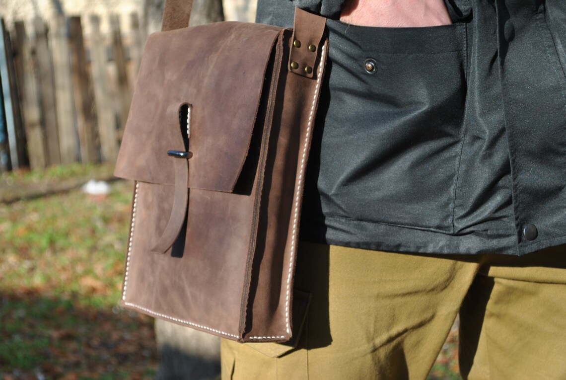 Mens Leather Bag Messenger Bag Mens Messenger Leather Satchel Etsy
