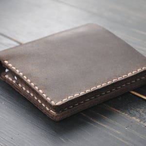 Cartera de piel vintage, tarjetero de piel, Cartera de piel, Cartera de piel mujer, Cartera de piel hombre, Monedero mujer, Regalo personalizado imagen 6