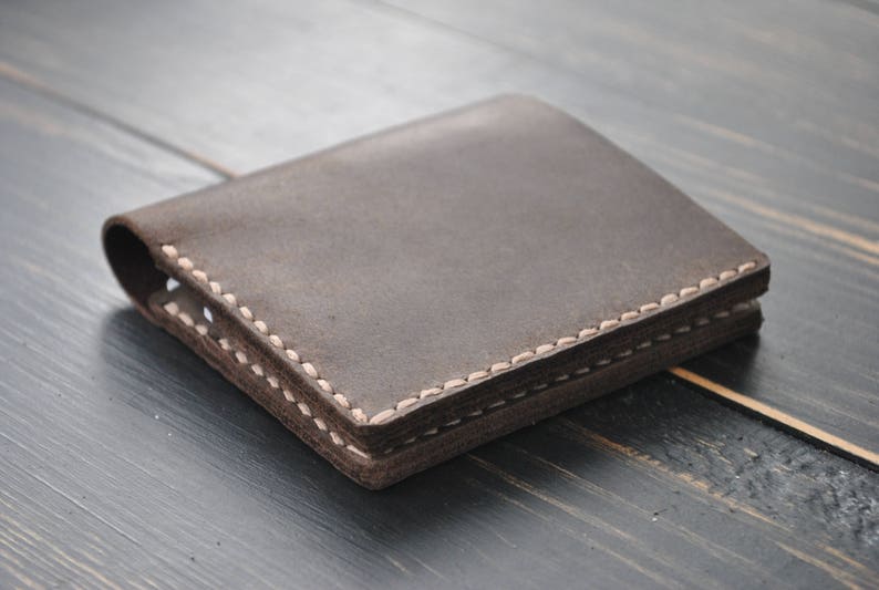 Cartera de piel vintage, tarjetero de piel, Cartera de piel, Cartera de piel mujer, Cartera de piel hombre, Monedero mujer, Regalo personalizado imagen 6