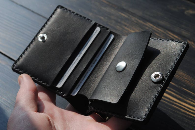 Mens leather wallet vintage leather walletmens wallet Etsy