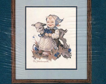 The Goat Girl, 8x10" Hummel cross stitch kit - Needle Treasures 4661