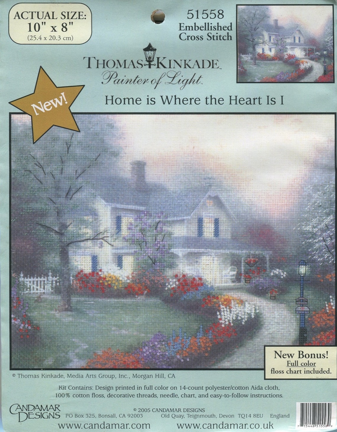 Thomas Kinkade cross stitch kits NEW Choose from 10 kits Etsy