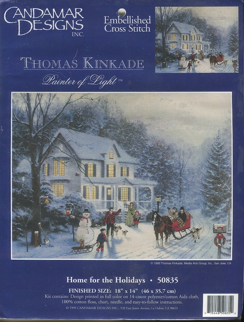 Thomas Kinkade Cross Stitch Kits NEW Choose From 10 Kits 50835, 50837