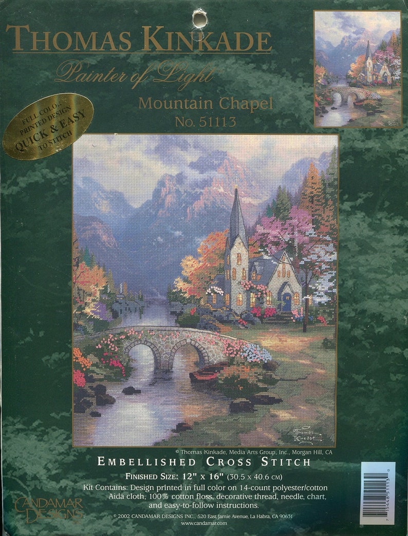 Thomas Kinkade Cross Stitch Kits NEW Choose From 10 Kits Etsy