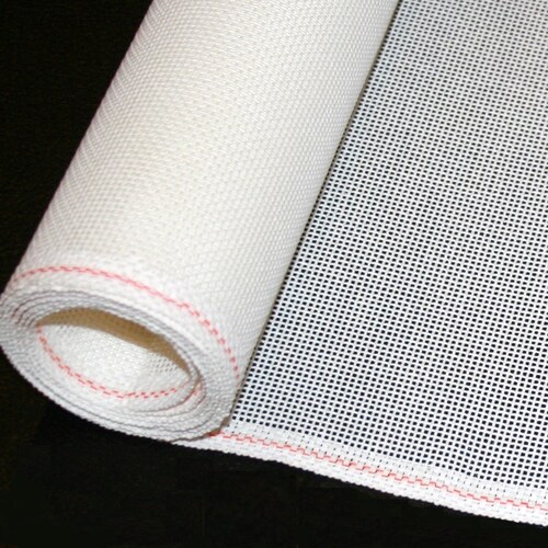 Zweigart 18mesh White Orange Line Needlepoint Mono Canvas Etsy