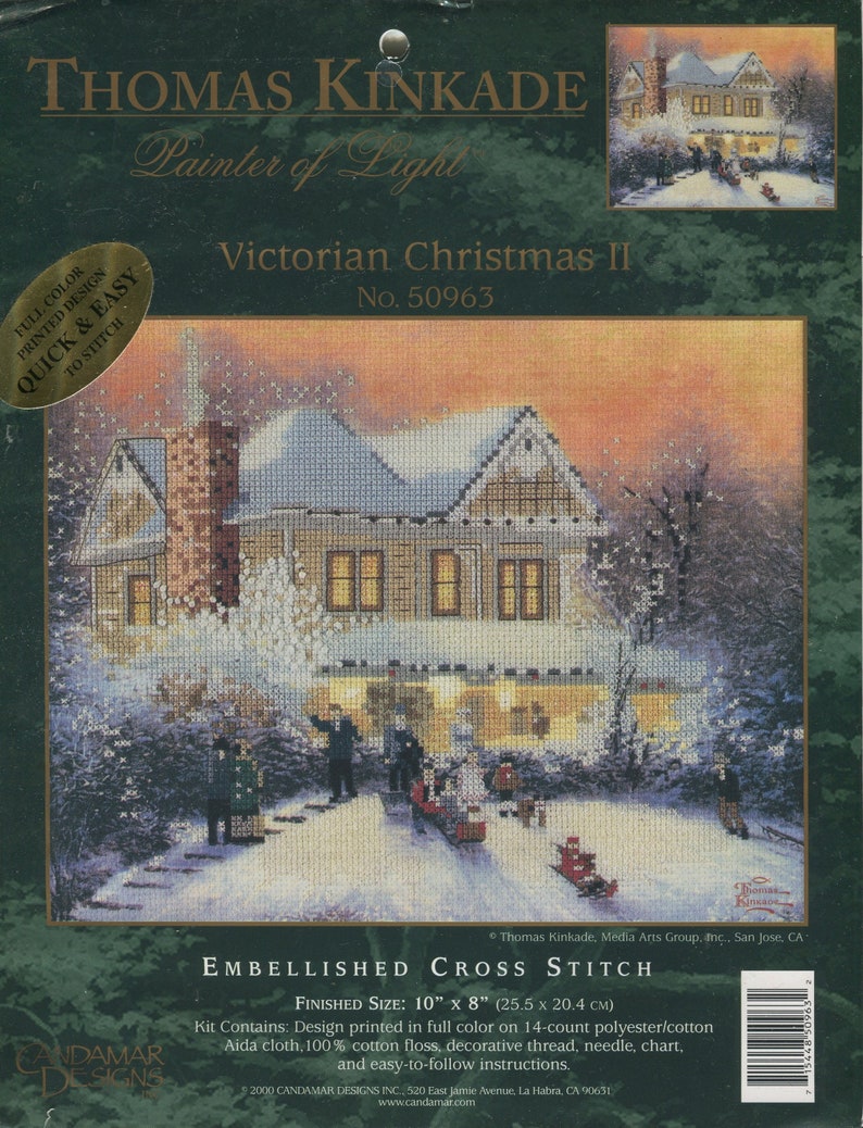 Thomas Kinkade Cross Stitch Kits NEW Choose From 10 Kits 50835, 50837