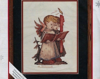 Angel Duet, 9x12" Hummel cross stitch kit - Needle Treasures 2927