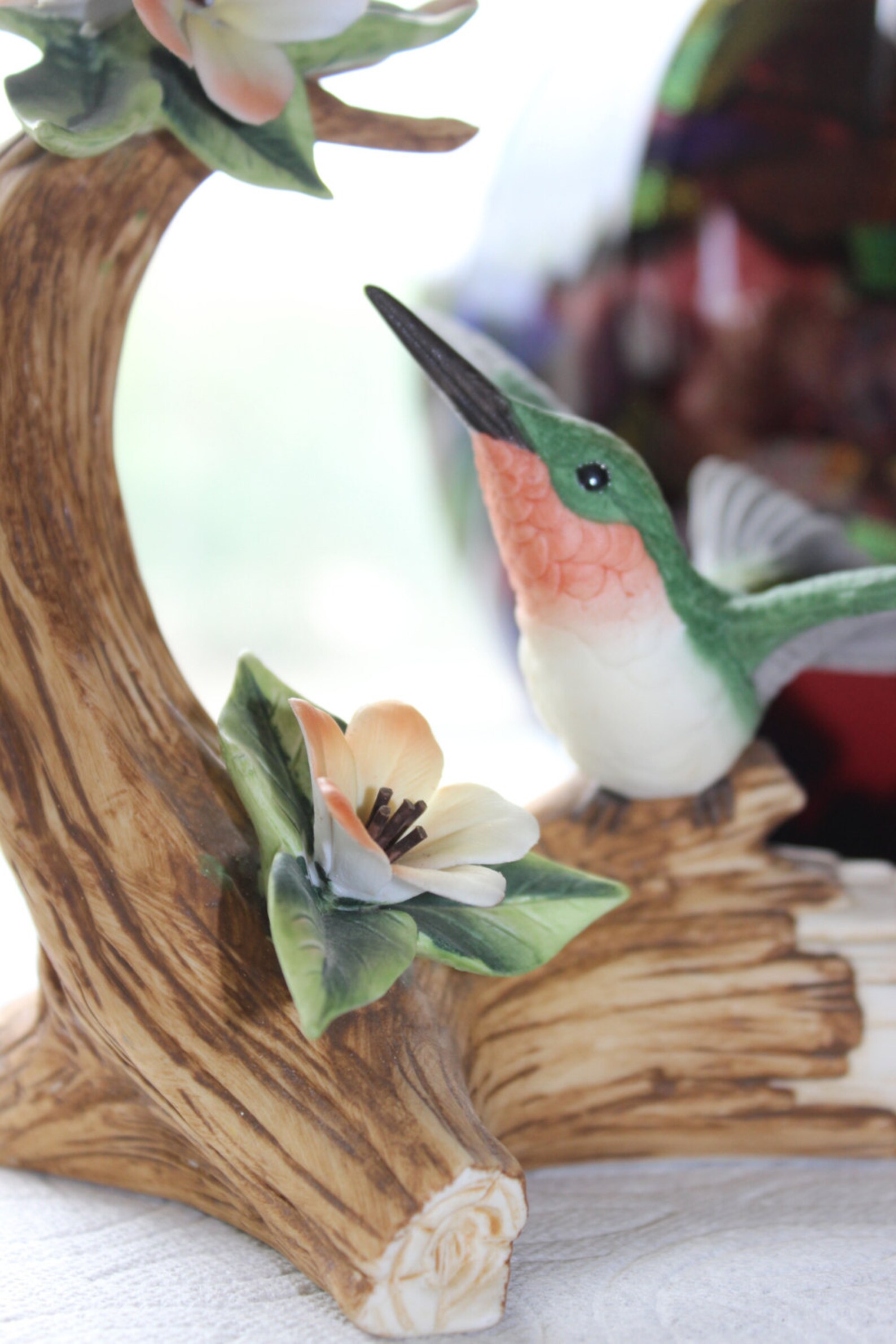 Andrea by Sadek Hummingbird Figurine Vibrant Colors Bisque Etsy