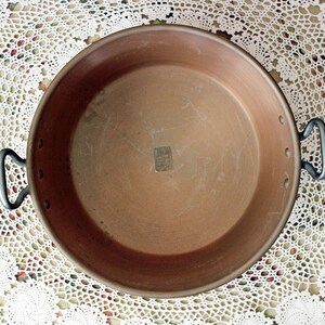 Mauviel France Copper Rondeau 15" 6 Quart Makers Stamp