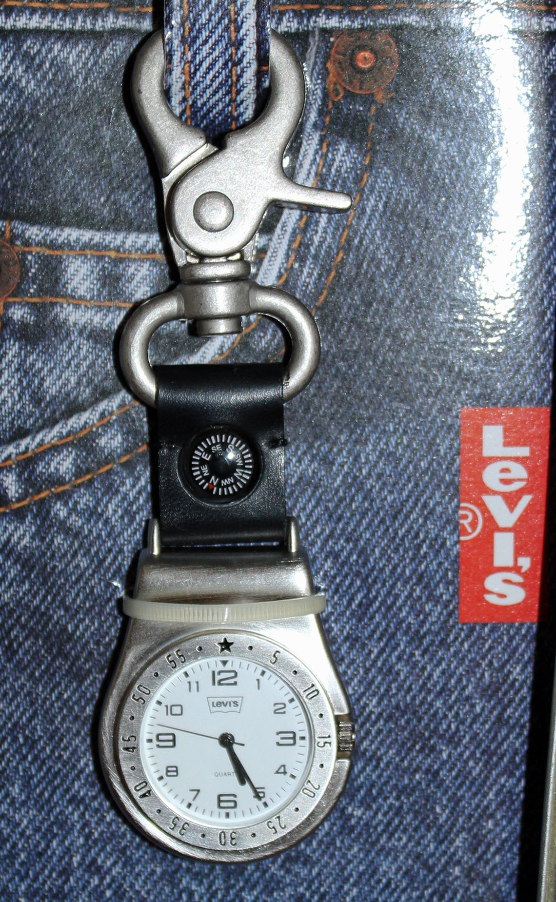 Levi's Belt Loop Watch New Vintage Watch In Original Metal Etsy