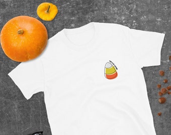 Halloween Candy Corn This is my costume Short-Sleeve Unisex T-Shirt, pandemic costume, stay in costume, 2020 costume