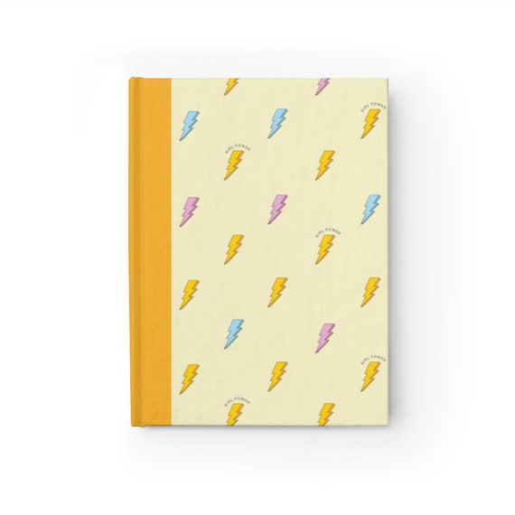 Lightning Bolt Girl Power Journal Blank Pages Notebook Sketchbook 