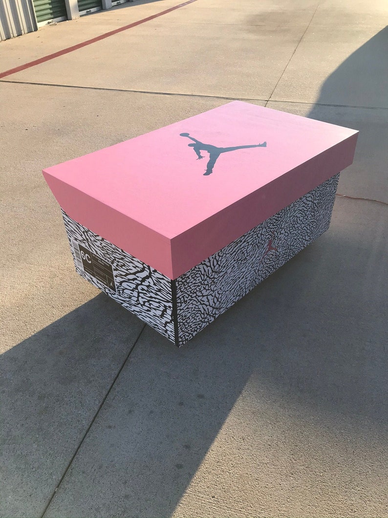 Giant Air Jordan Shoebox Storage Elephant Print custom free Shipping Etsy