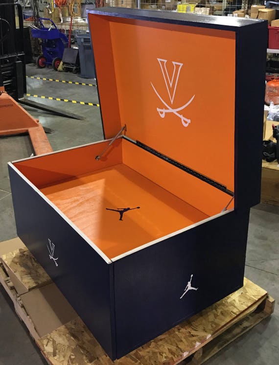 Giant Shoe box Storage Jordan Custom Color College Theme