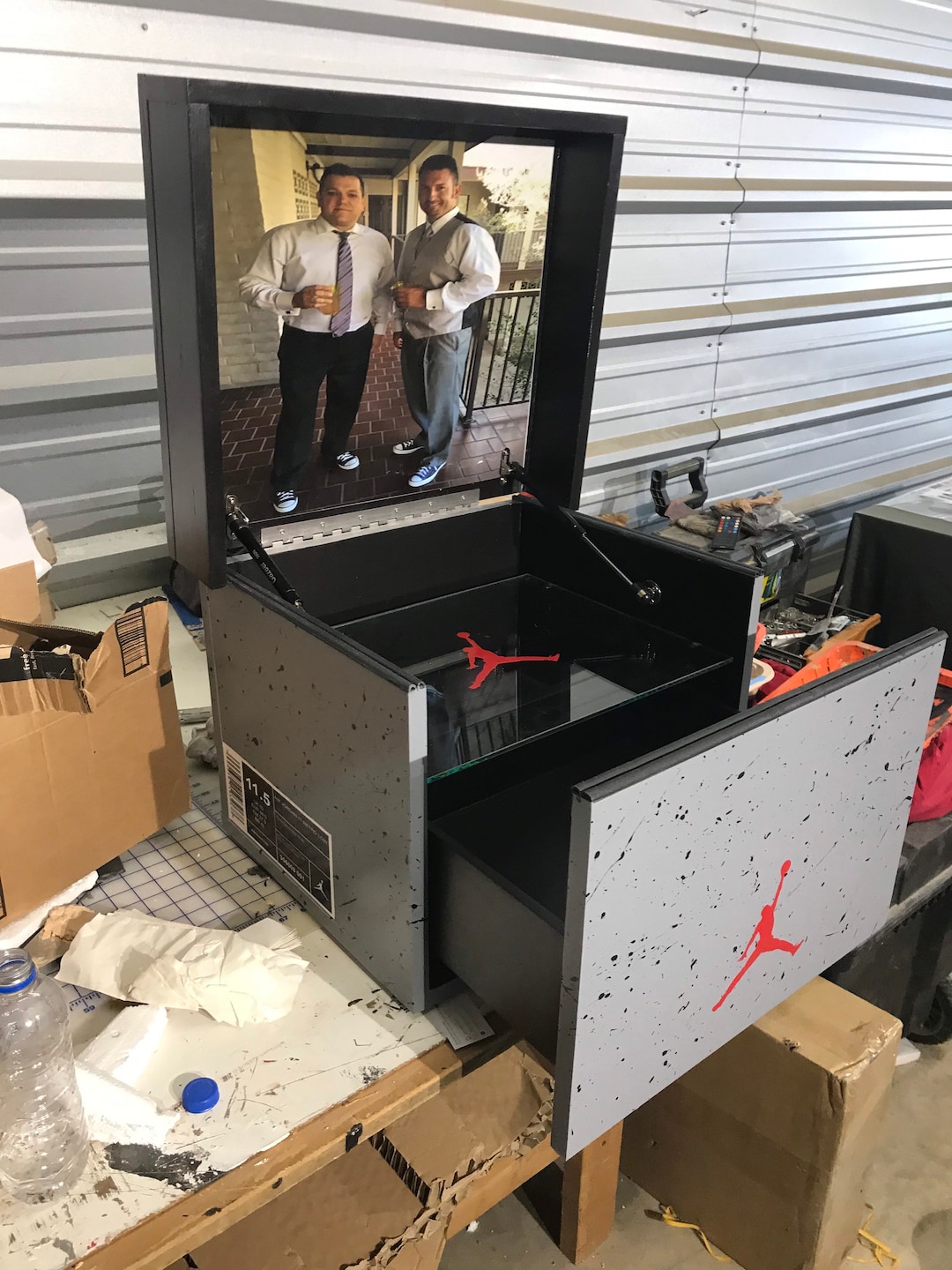 Jordan Retro Jordan Shoe Box Dresser Mini Giant Custom Shoe Box