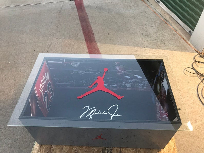 Giant Air Jordan Giant Shoe Box Coffee Table Etsy