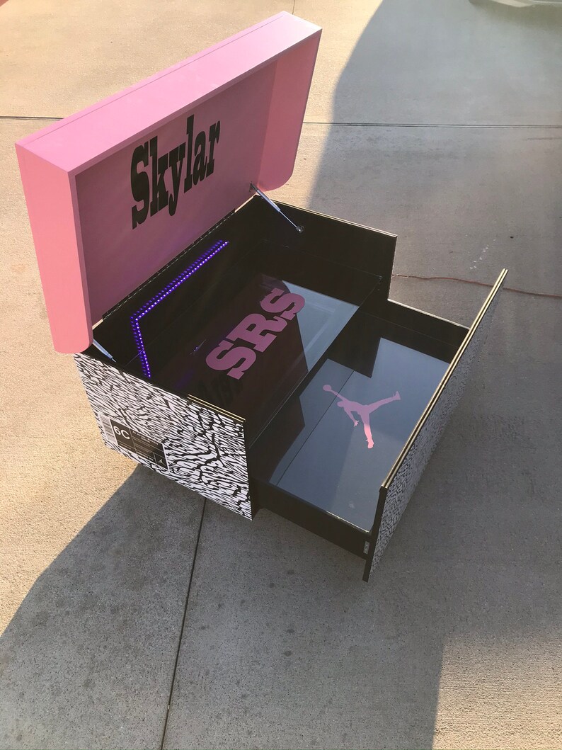 Giant Air Jordan Shoebox Storage Elephant Print custom free Etsy