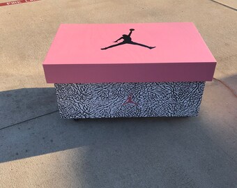 Giant Air Jordan Shoebox Storage Elephant Print (Custom) (Free Shipping)