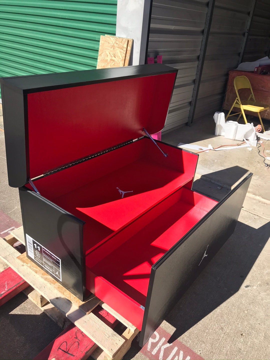 air jordan shoe storage chest