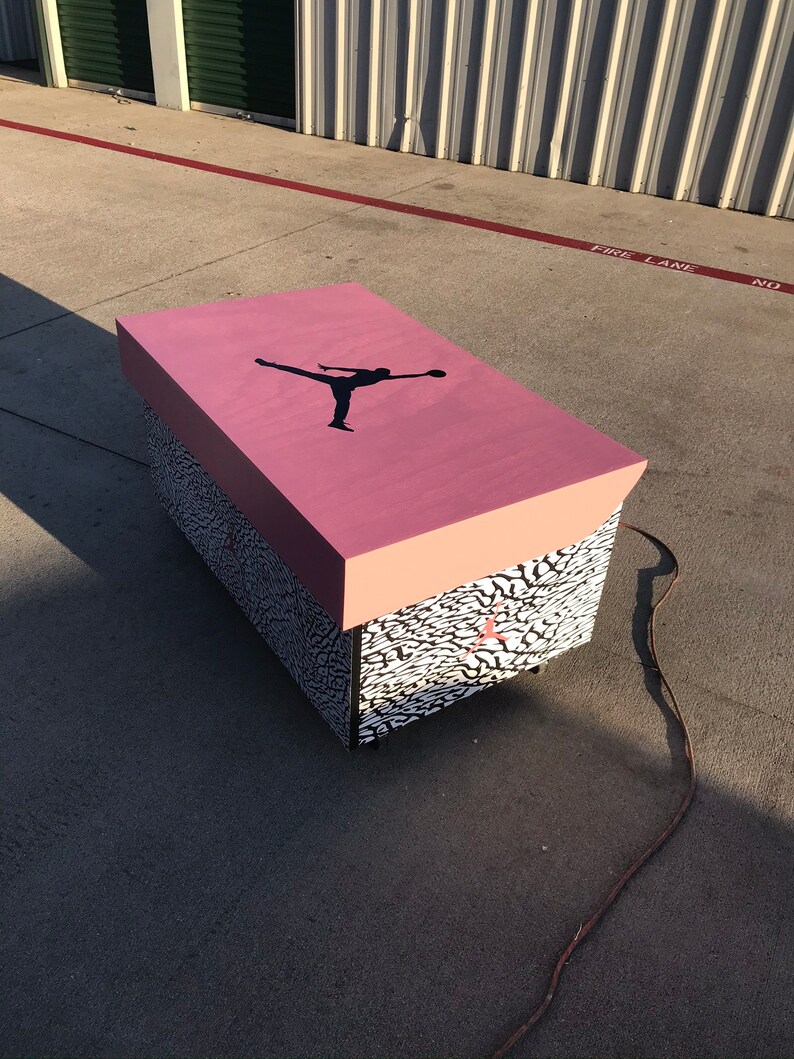 Giant Air Jordan Shoebox Storage Elephant Print custom free Etsy